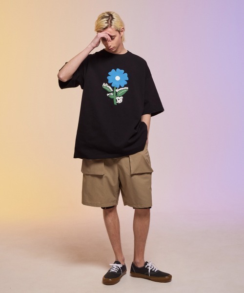 NEIGHBORHOOD ボタニカルショートパンツ ナイラス（Nylaus）（メンズ）ミニ裏毛 ボタニカル柄ショート