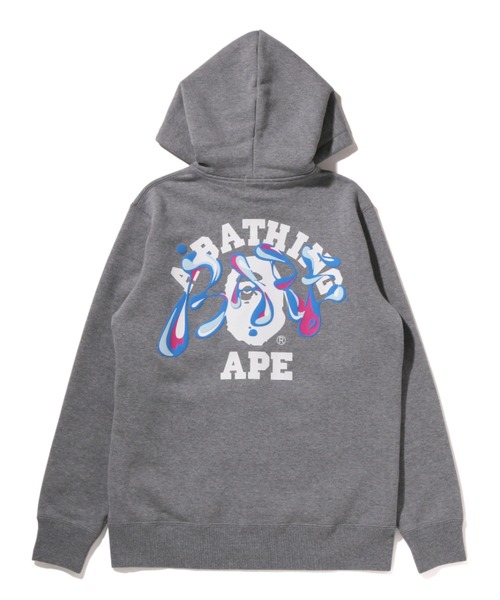 パーカー MARBLE CAMO LIQUID COLLEGE ZIP HOODIE JR