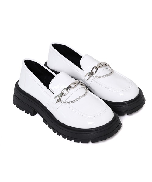 minsobi（ミンソビ） ローファー 厚底チェーンローファー レディース