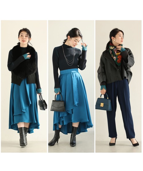 cawaii ニット セーター 錯視シャドーラインニットトップス レディース