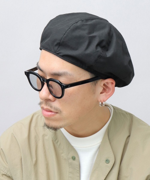Basiquenti 帽子 ベレー帽 CORDURAナイロン×オーガニックコットン