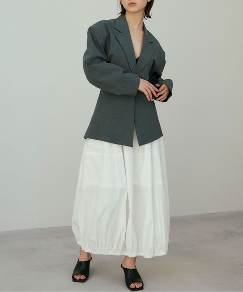 JOSE MOON スカート GATHER NYLON SKIRT/ギャザーナイロン