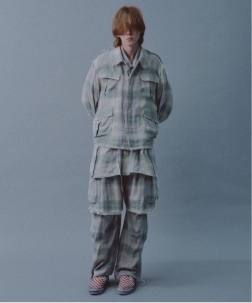パンツ OMBRE CHECK KILAKILA CARGO SHORTS OMBRE CHECK KILAKILA CARGO SHORTS