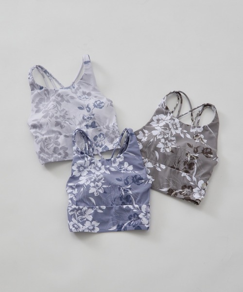 Julier ribbon flowerプリント ショートトップス レディース Julier ribbon flowerプリント ショートトップス レディース