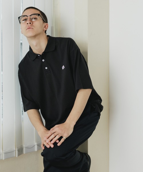 ジェーイーモーガン JEMORGAN ジェーイーモーガン JEMORGAN カノコ素材/カノコリショート丈1ポイントワッペンポロシャツ/POLO/ ミ JEMORGAN ポロシャツ JEMORGAN/ジェーイーモーガン T/Cカノコ