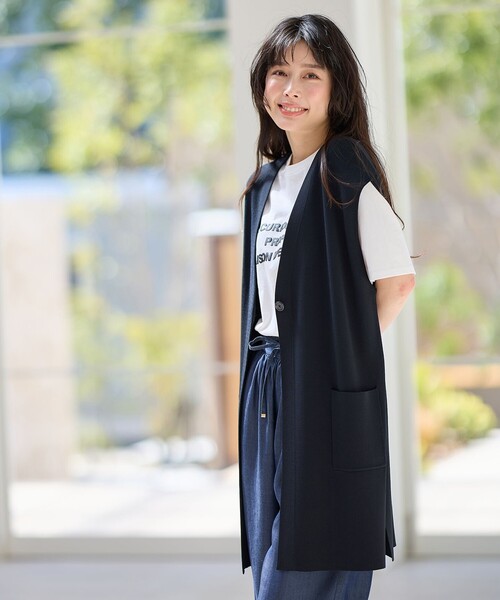 ANY（エニィ） ベスト ジレ ロングニットジレ レディース : ZOZOTOWN