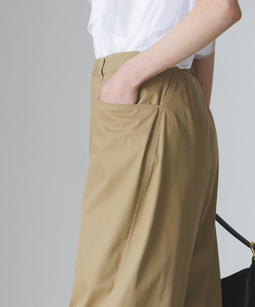 Noble ワイドパンツ　チノパン NOBLE パンツ チノパン 「一部店舗・WEB限定追加」カーブ