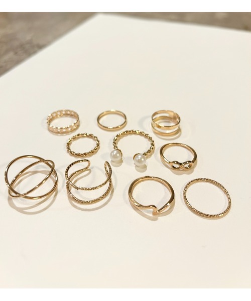 CERCA 指輪 リング SO/スリムラインリングセット レディース