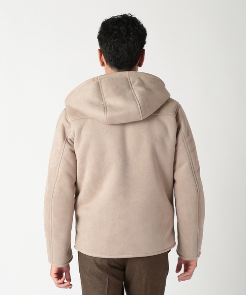 DISTINCTION MEN'S BIGI パーカー テックレザームートンパーカー