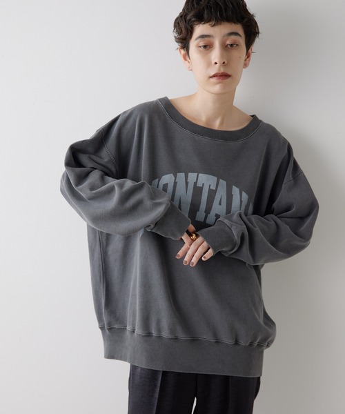 Whim Gazette ウィムガゼット 裏毛クロップドプルオーバー トレーナー 裏毛クロップドプルオーバー | Whim Gazette(ウィム ガゼット