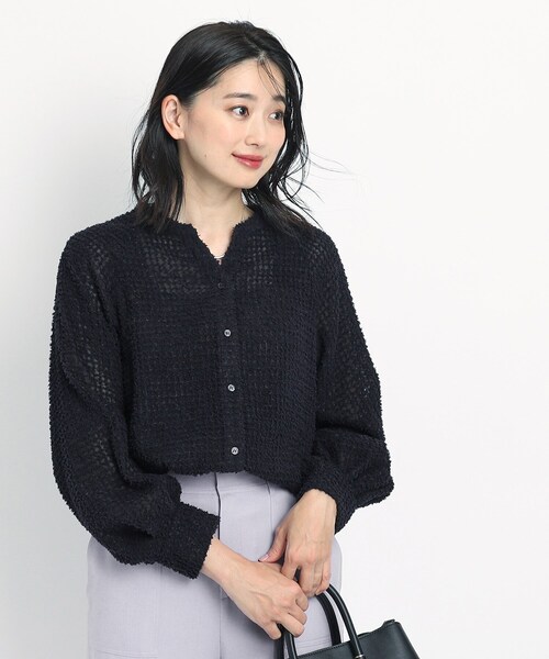 【洗える】フェザーシフォンのブラウス 洗える】フェザーシフォンのブラウス（シャツ・ブラウス