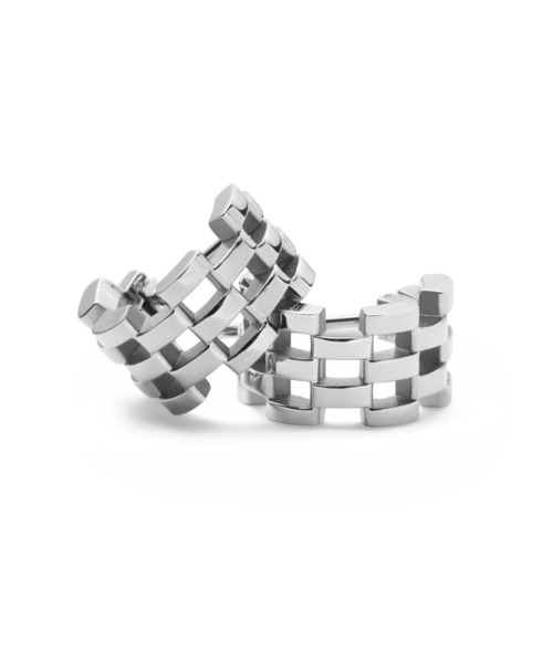 Crystal Hoop Earring Silver | DW