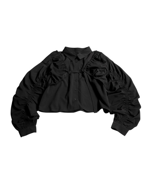 ブラウス シャツ 3wayギャザーシャツ レディース antiqua ブラウス シャツ 3wayギャザーシャツ レディース