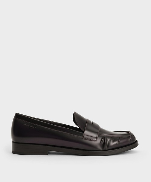 CHARLES & KEITH ローファー CHARLES ＆ KEITH ローファー ルーシュド ペニーローファー