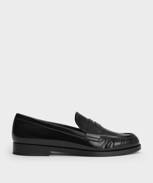 CHARLES ＆ KEITH ローファー ルーシュド ペニーローファー