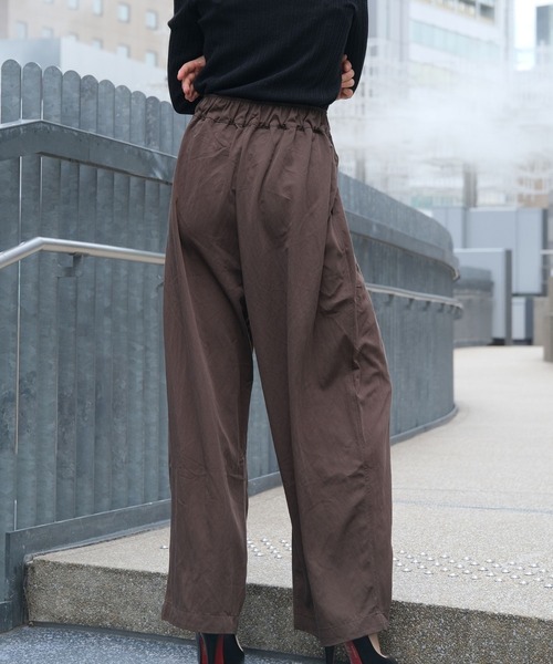 試着のみ！COATE ドレープ ワイドパンツ コート コットンサテン トレンチコート（01-12MA01-202）｜K.T キヨコ
