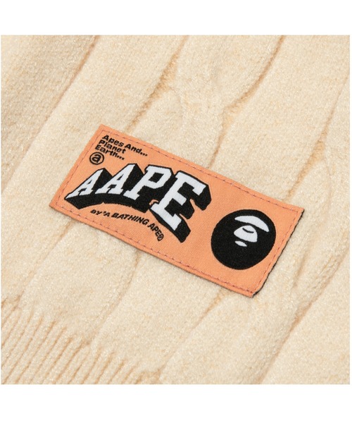 【美品】A BATHING APE ニット レディースM〜L AAPE BY A BATHING APE ニット セーター KNIT レディース
