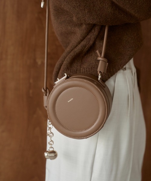●zooisoo choice●Round Small Shoulder Bag-5色◆韓国大流行 nunela ショルダーバッグ バッグ circle shoulder bag「No.5