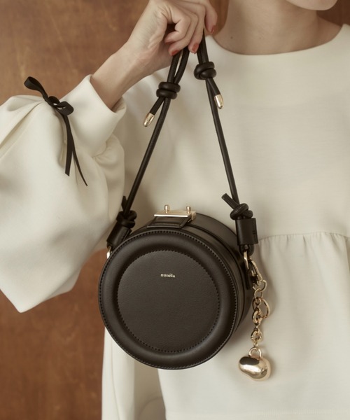 ●zooisoo choice●Round Small Shoulder Bag-5色◆韓国大流行 nunela ショルダーバッグ バッグ circle shoulder bag「No.5