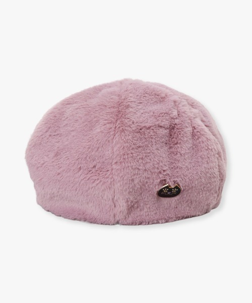 新品 アナスイ 猫耳フェイクファーベレー帽 Mサイズ 微調整可 オフホワイト ANNA SUI 帽子 ベレー帽 猫耳フェイクファーベレー レディース