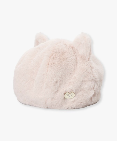 新品 アナスイ 猫耳フェイクファーベレー帽 Mサイズ 微調整可 オフホワイト 新品 アナスイ 猫耳フェイクファーベレー帽 Mサイズ 微調整可 オフ