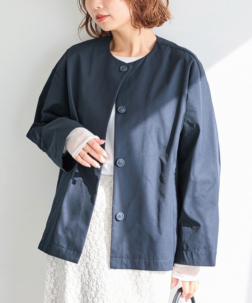 LAVEANGE（ラビアンジェ） ジャケット ノーカラージャケット 「好機能