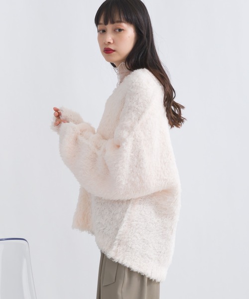 maison de Dolce.◆ニット・セーター(薄手)/FREE/レーヨン/WHT/無地/MDPN27112WH/2 maison de Dolce.◇ニット・セーター(薄手)/FREE/レーヨン/WHT