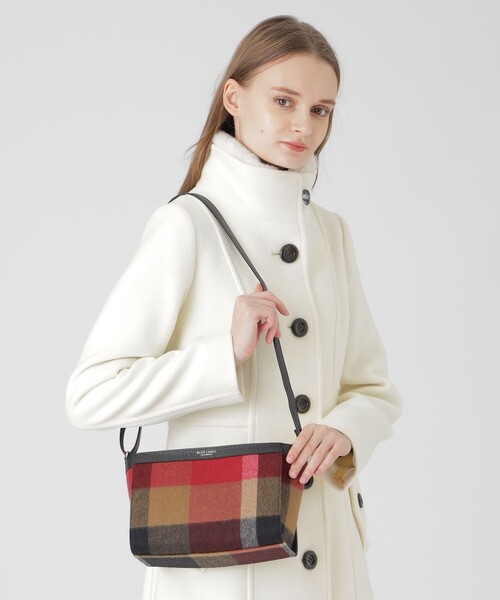 【美品】ブルーレーベル クレストブリッジ ハンドバッグ ショルダーバッグ クレストブリッジチェックPVCミニショルダー（バッグ）｜BLUE