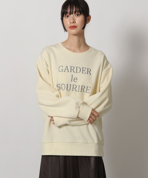 LAKOLE（ラコレ） トレーナー スウェット 裏起毛刺繍ロゴスウェット