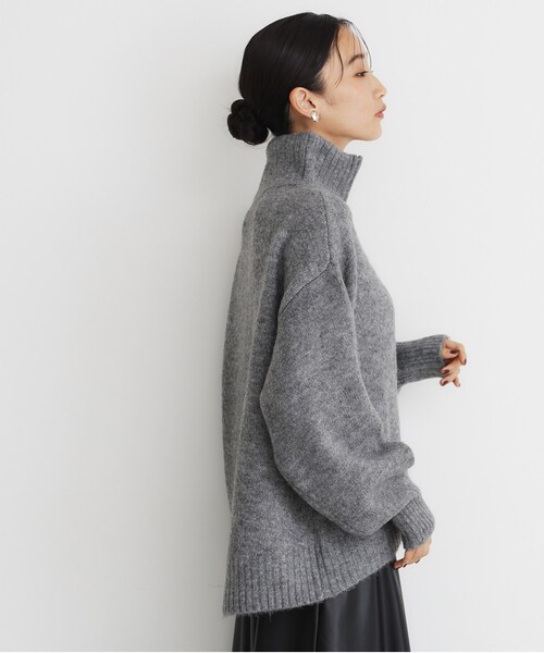 THE SHOP TK ニット セーター ハーフジップリラックスニット