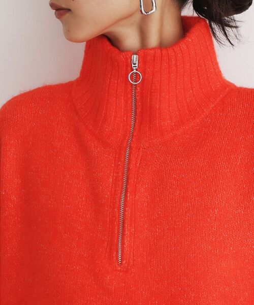 THE SHOP TK ニット セーター ハーフジップリラックスニット