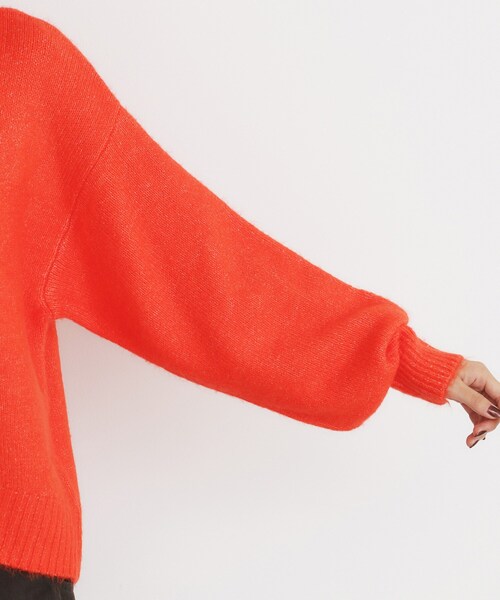 ニット セーター ハーフジップリラックスニット レディース THE SHOP TK ニット セーター ハーフジップリラックスニット