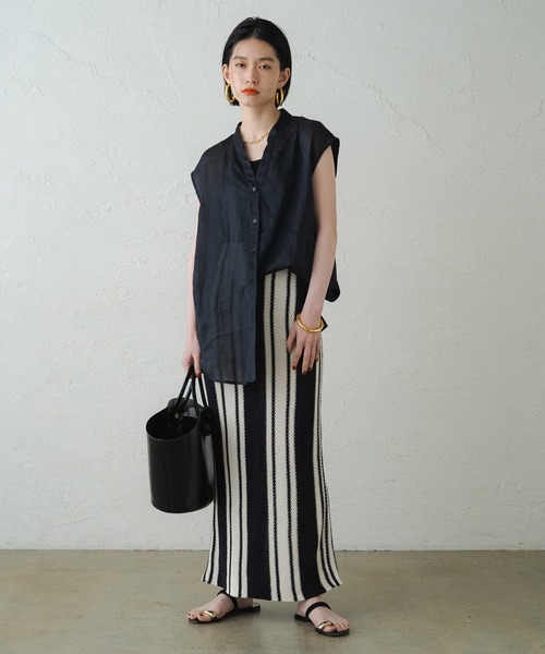 「LOUNGEDRESS」 ノースリーブブラウス FREE ブラック レディース Loungedress 「LOUNGEDRESS」 ノースリーブブラウス FREE
