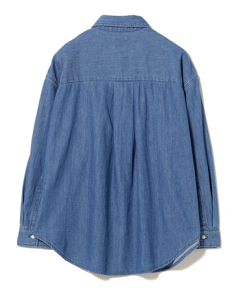 ブラウス シャツ 「別注」Lee / ルーズフィット デニム シャツ レディース Lee ブラウス シャツ 「別注」Lee / ルーズフィット デニム