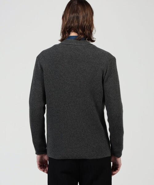 セーター ニット カシミヤ ダブルブレステッド カーディガン メンズの画像