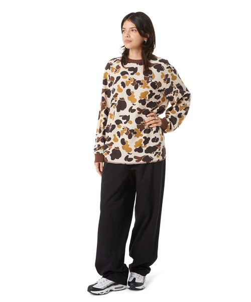 ロサンゼルス発★HUF★Shrader Camo長袖 Tシャツサーマル HUF tシャツ SHRADER CAMO LS THERMAL / ハフ サーマル メンズ