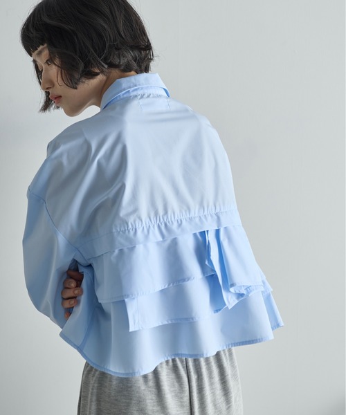 ブラウス シャツ 「TheLoom/ザ ルーム」SEERSUCKER TOP：ブラウス レディース ROPE' ブラウス シャツ 「WEB・一部店舗限定」ライトタンブラー