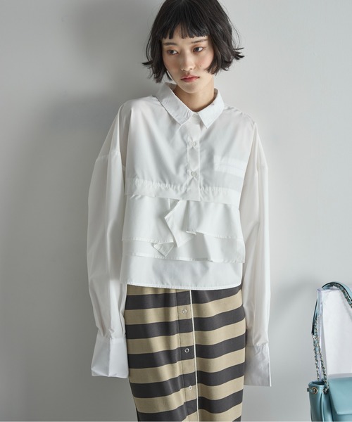 ブラウス シャツ 「TheLoom/ザ ルーム」SEERSUCKER TOP：ブラウス レディース TheLoom/ザ ルーム】SEERSUCKER TOP:ブラウス シャツ・ブラウス