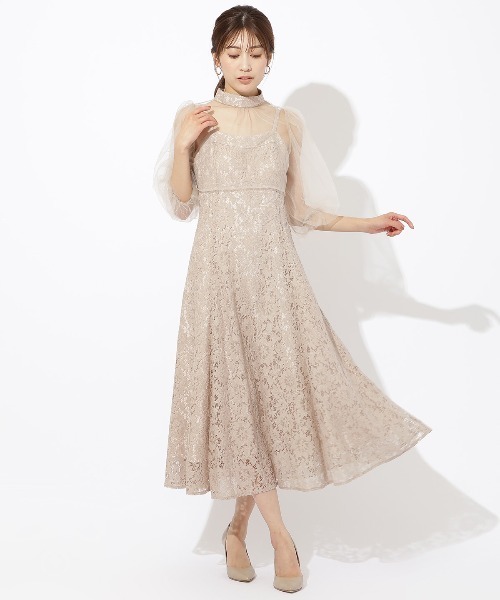 AND COUTURE（アンドクチュール） ドレス チュールブラウスレイヤー