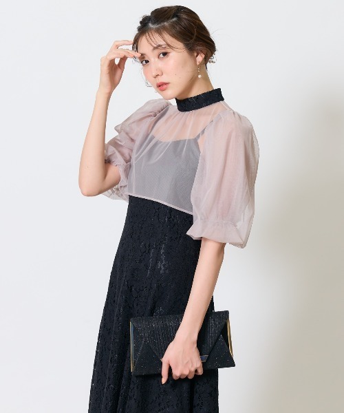 AND COUTURE（アンドクチュール） ドレス チュールブラウスレイヤー