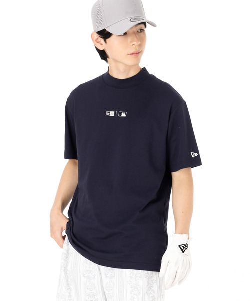 【新品未使用タグ付】ニューエラ ゴルフウェア半袖 ミッドネック Tシャツ ニューエラゴルフ 半袖ミッドネックTシャツ バンダナ柄 通気性