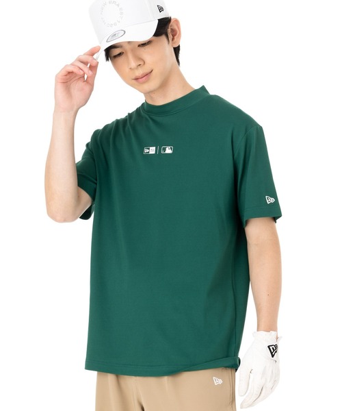 【新品未使用タグ付】ニューエラ ゴルフウェア半袖 ミッドネック Tシャツ ニューエラゴルフ 半袖ミッドネックTシャツ コットン 綿