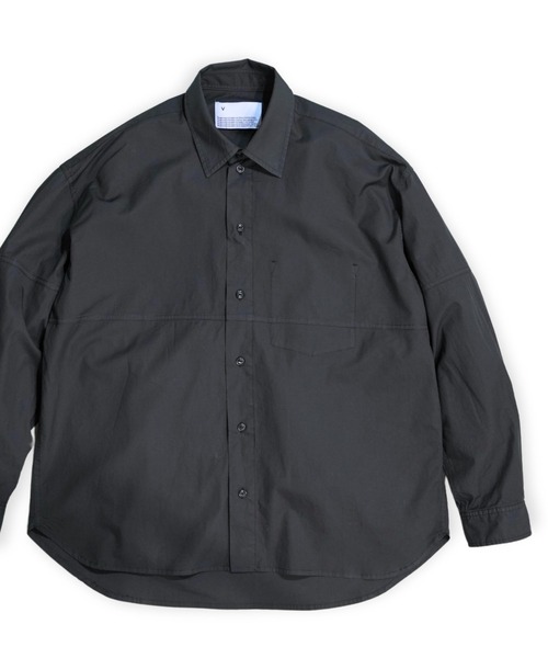 新品未使用 VOAAOV SS シャツ BLACK 2 VOAAOV（ヴォアーブ） シャツ 「VOAAOV」TWILL Long Sleeve Shirt