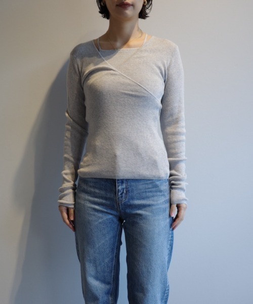 CLANE ニット CAMISOLE SET CACHECOEUR KNIT TOPS レディース  
