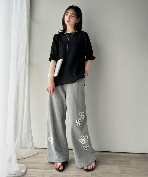 classicalelf tシャツ 涼しげ＆透明感配色パイピング バルーン