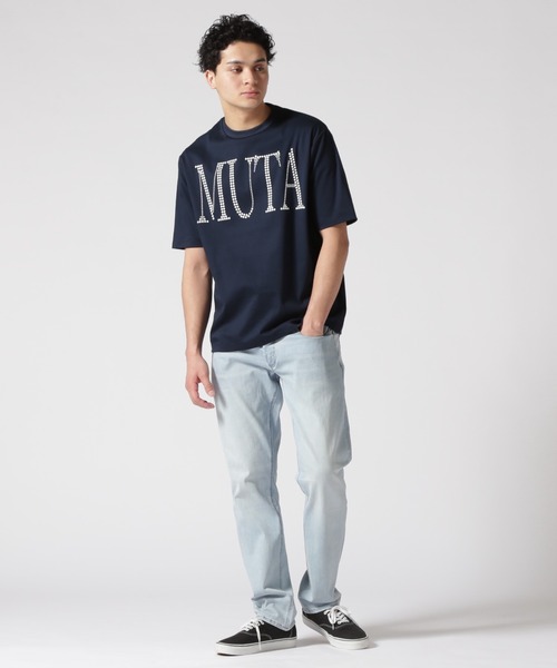 別注■muta MARINE■メタルロゴ スムースTシャツ 2色 国内発送 muta MARINE tシャツ MARINE/ムータ マリン/別注メタルロゴ