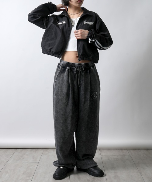 Starting Over ナイロンジャケット sleeve line one point nylon