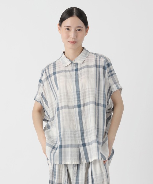 Plantation シャツ ブラウス シアーチェック / レディース : ZOZOTOWN 
