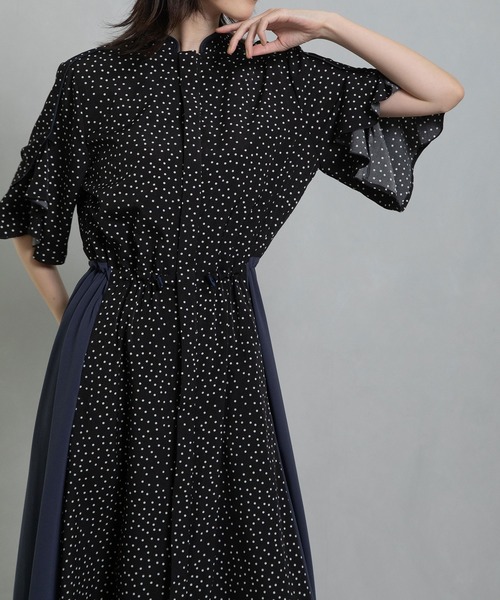 MARECHAL TERRE マルシャルテル　パイピングシャツワンピース MARECHAL TERRE ワンピース パイピングシャツワンピース