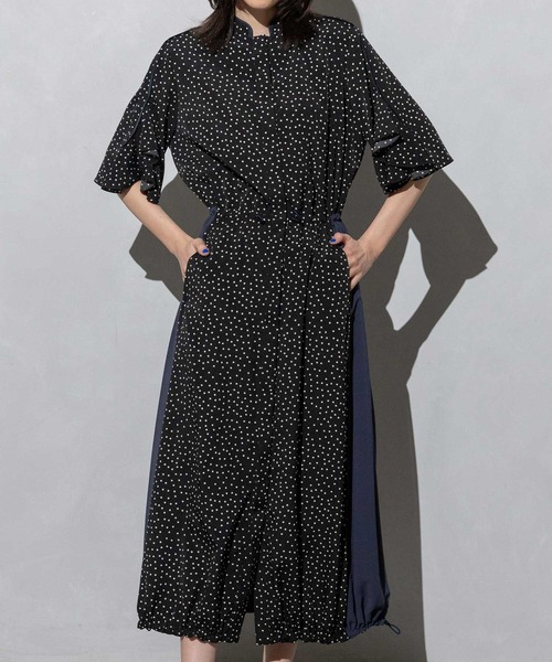 MARECHAL TERRE マルシャルテル　パイピングシャツワンピース MARECHAL TERRE ワンピース パイピングシャツワンピース
